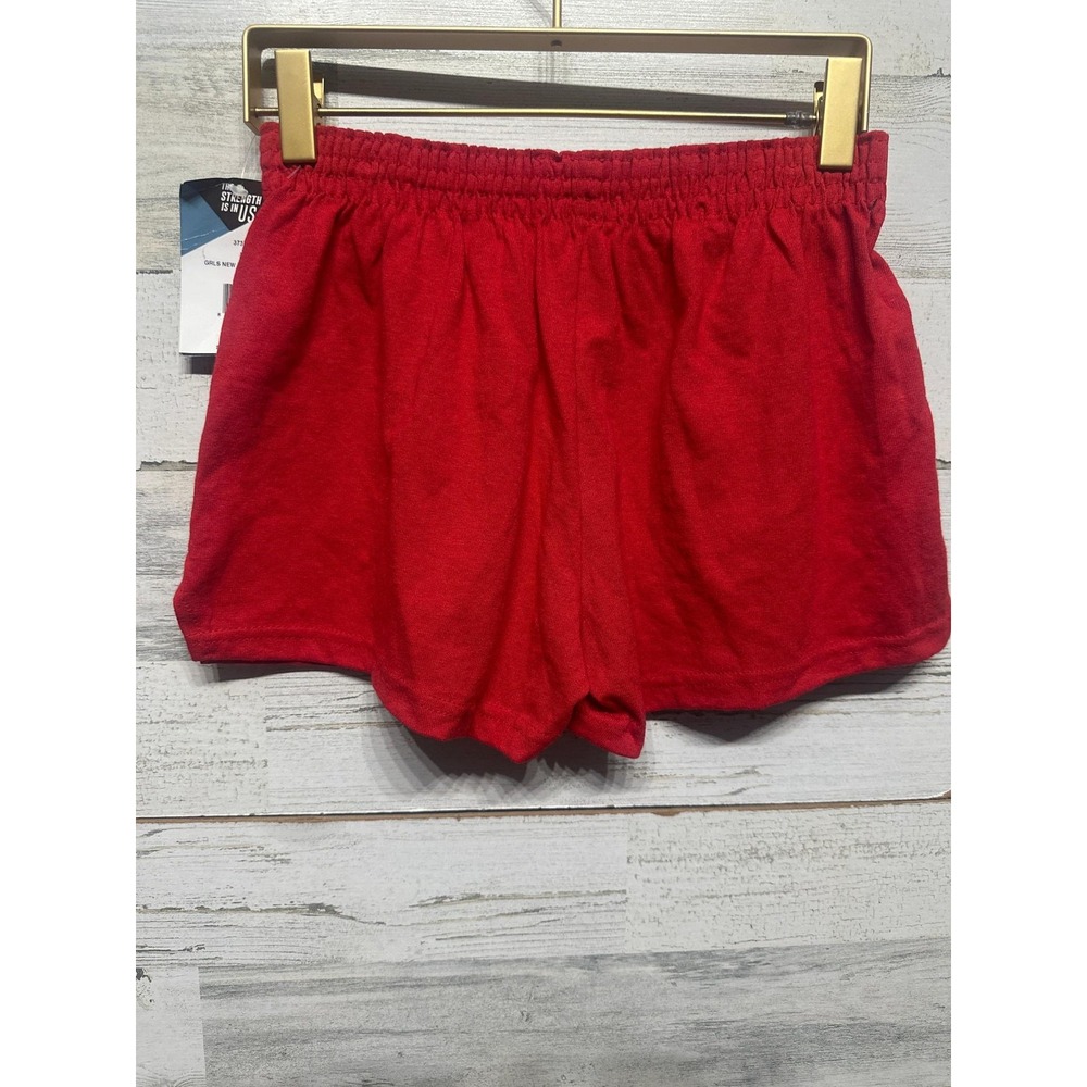 Soffe Athletic Shorts Girls XL (16) Red Low Rise Cotton Blend NWT - Picture 3 of 3